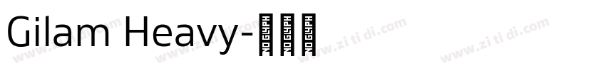 Gilam Heavy字体转换